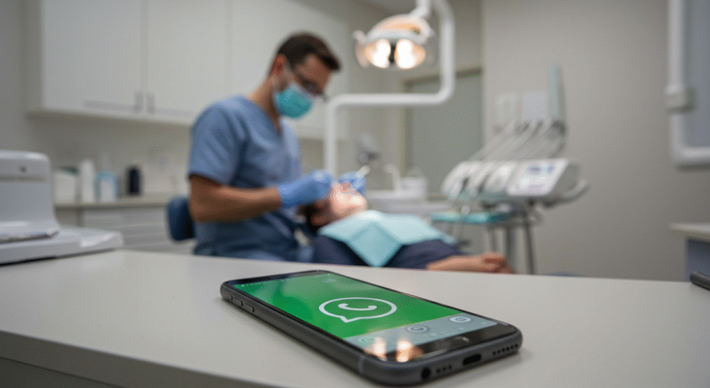Enquanto o profissional atende, o agente de IA responde clientes no WhatsApp, sem perder nenhuma oportunidade